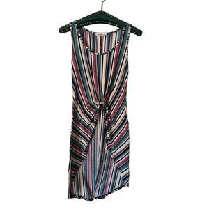 Liberty Love Front Knot Striped Tunic Size XS